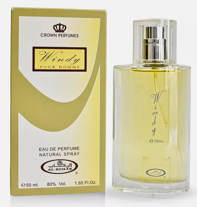 Pack of 12- Windy 50ml Perfume by Al Rehab