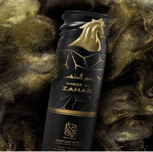 Amber Al Zahab 200ml Body Spray by Nylaa (Pack of 12)