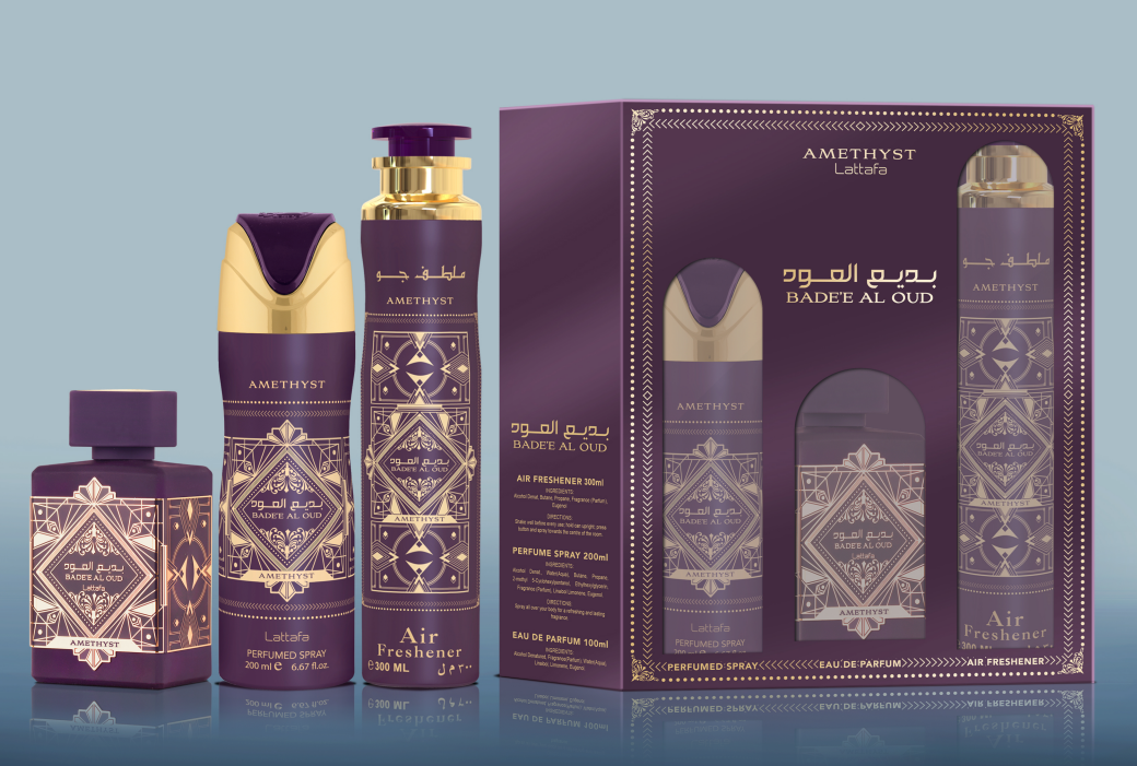 3P GiftSet Badee al Oud Amethyst by Lattafa