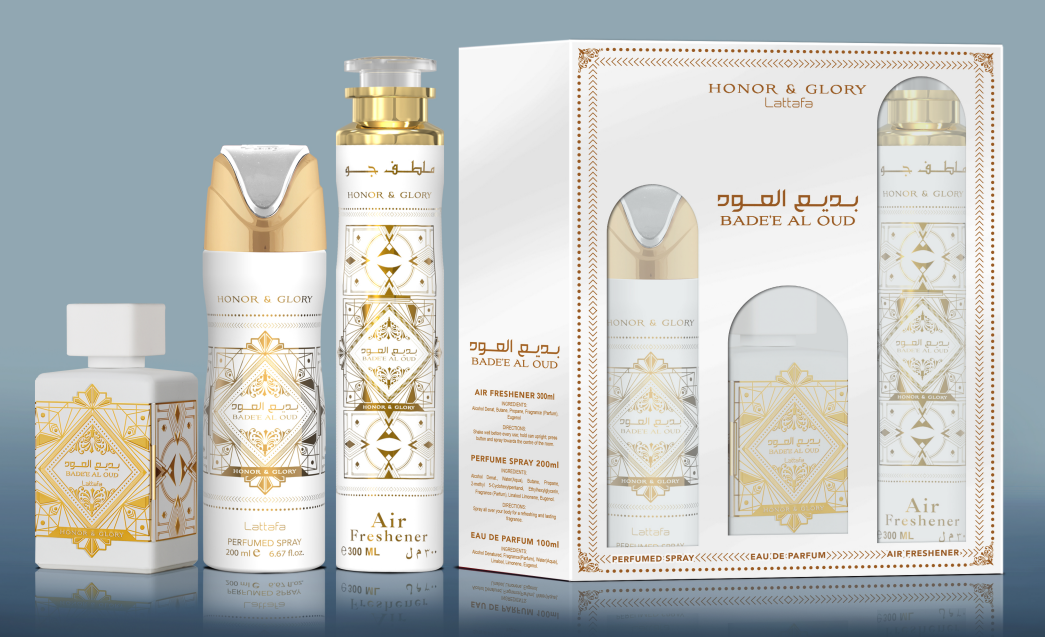 3P GiftSet Badee Al Oud Honor and Glory  by Lattafa