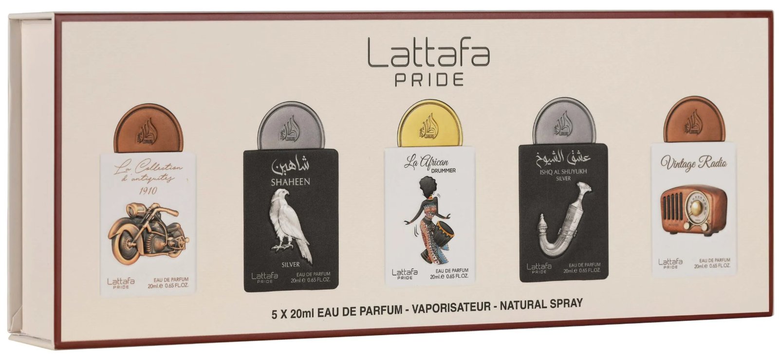 5P Giftset 20ml Box-05 by Lattafa Pride