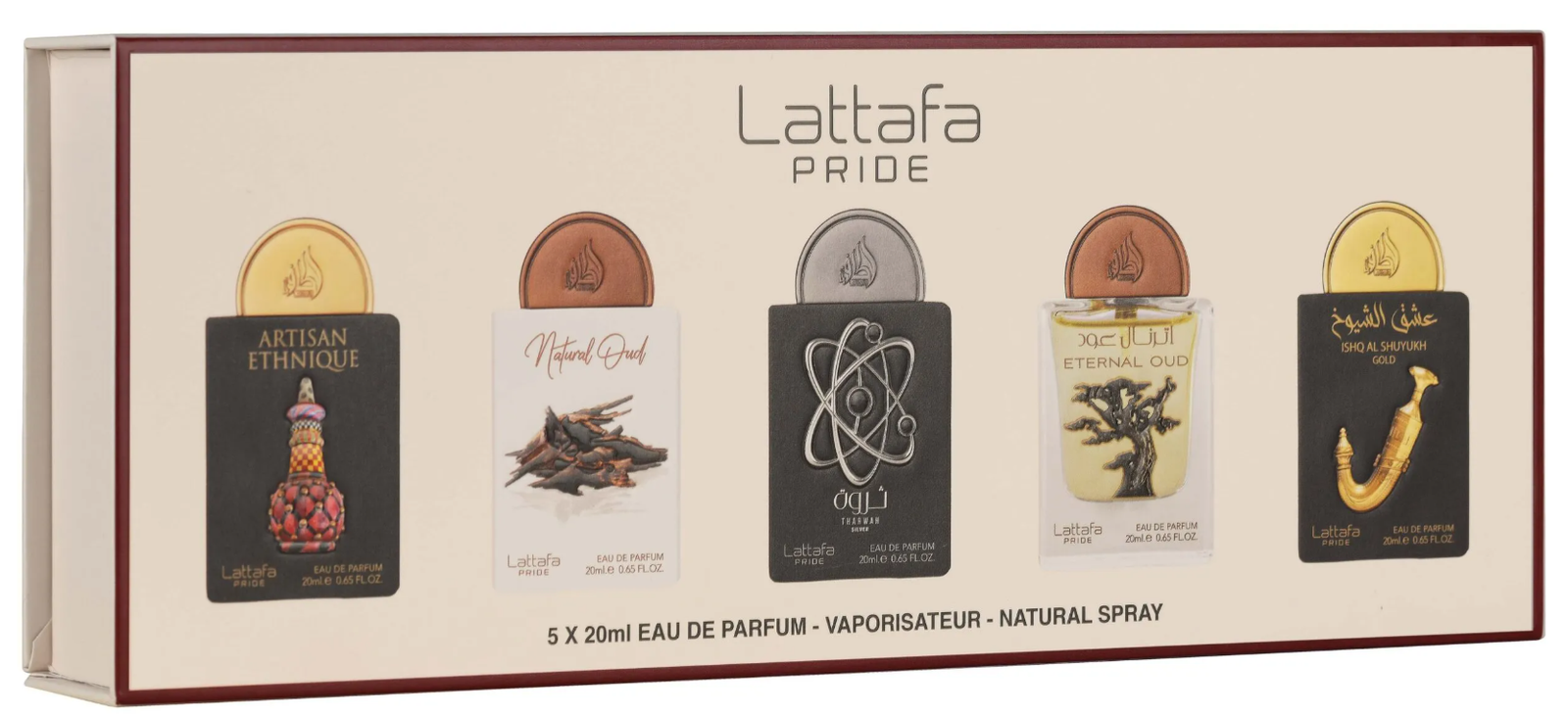 5P Giftset 20ml Box-02 by Lattafa Pride