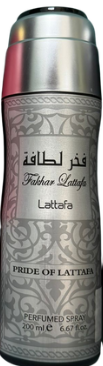 Fakhar Lattafa Silver 200ml Body Sprays by Lattafa (Pack of 12)