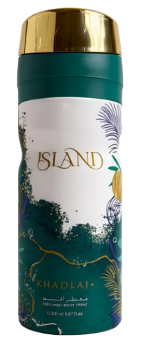 Island 200ml Body Sprays by Khadlaj (Pack of 12)