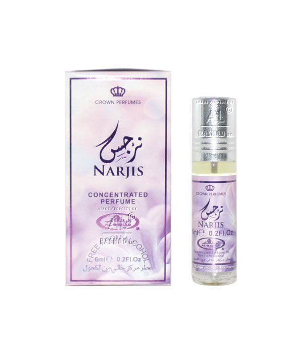 Pack of 6 - Narjis  6ml Perfume Oil by Al Rehab