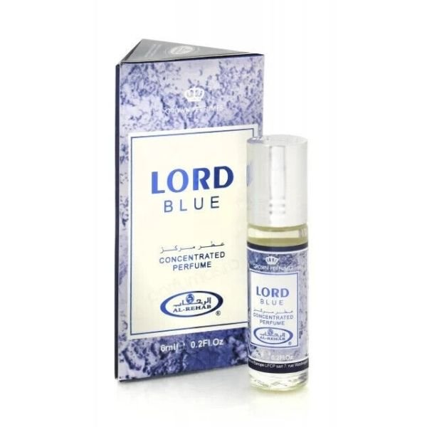 Pack of 6 - Lord Blue 6ml Perfume Oil by Al Rehab