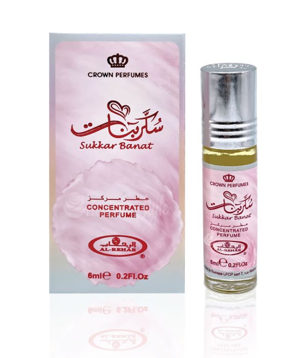 Pack of 6 - Sukkar Banat  6ml Perfume Oil by Al Rehab
